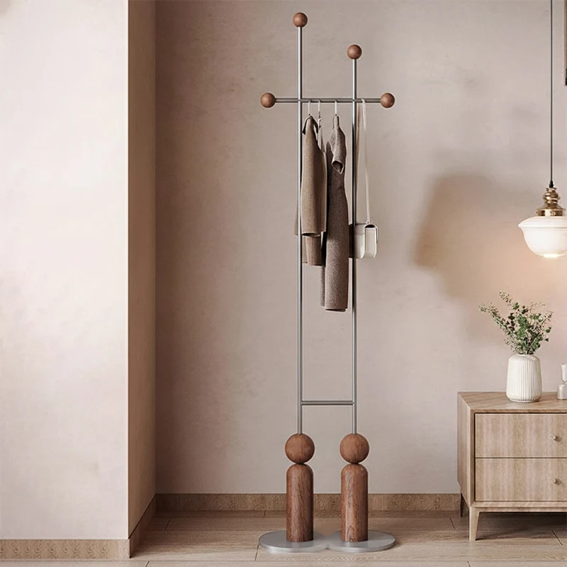 Traditional Vintage Rectangular Wabi-Sabi Style Stainless Steel Carbon Steel Hall Tree For Bedroom & Entryways