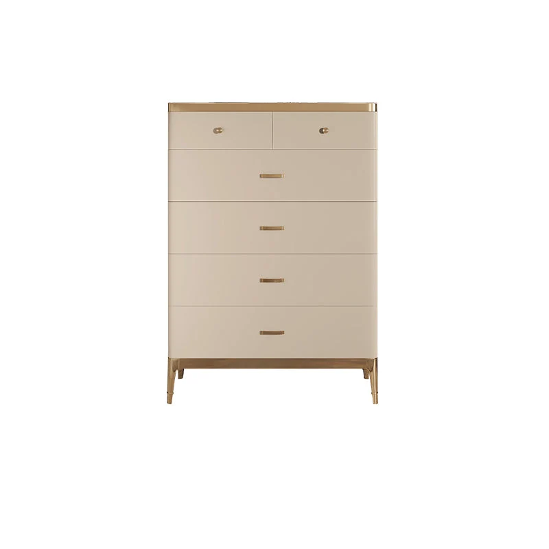 Glam Storage Chest Dresser Wooden Storage Chest with Drawers