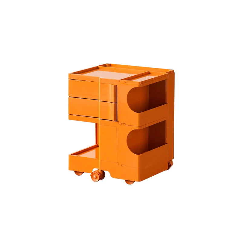 Plastic Bed Nightstand Classic Modern Bedside Cabinet for Bedroom