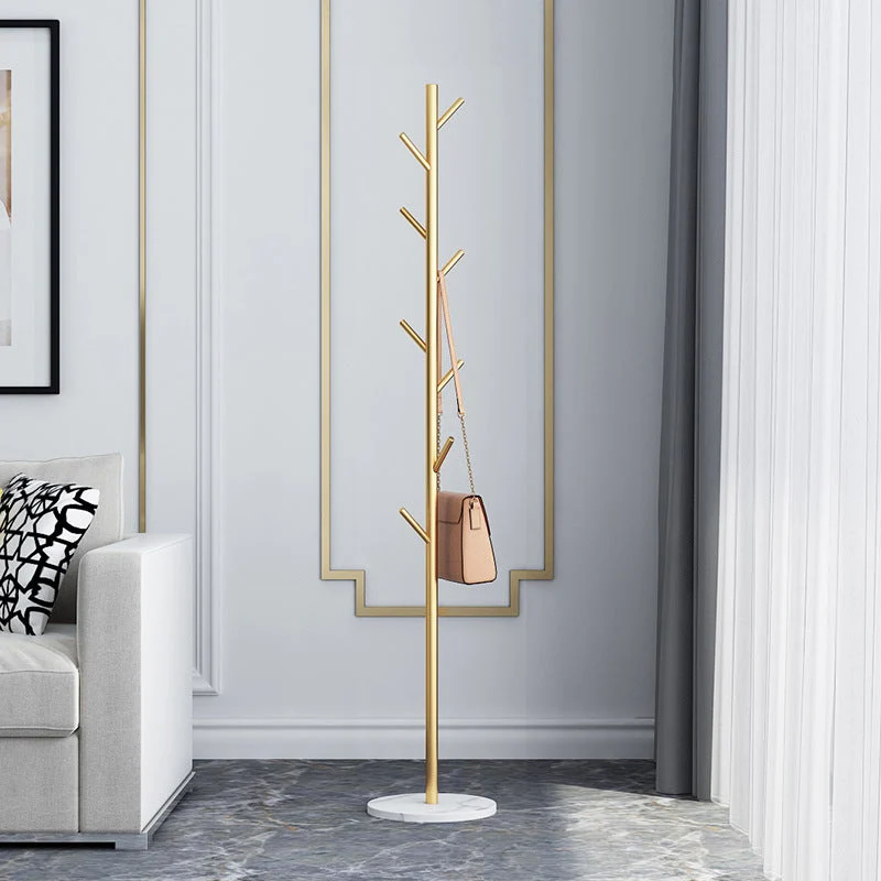 Gorgeous Hall Tree Free Standing Metal Coat Rack with Coat Hooks