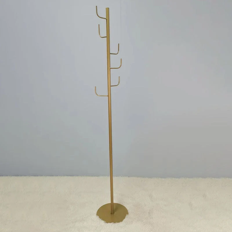 Modern Coat Rack Coat Hooks Metal Coat Hanger with Marble Bottom