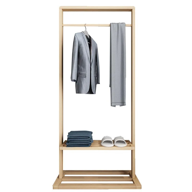 Contemporary Storage Wardrobe Bedroom Wooden Armoire with Shelves