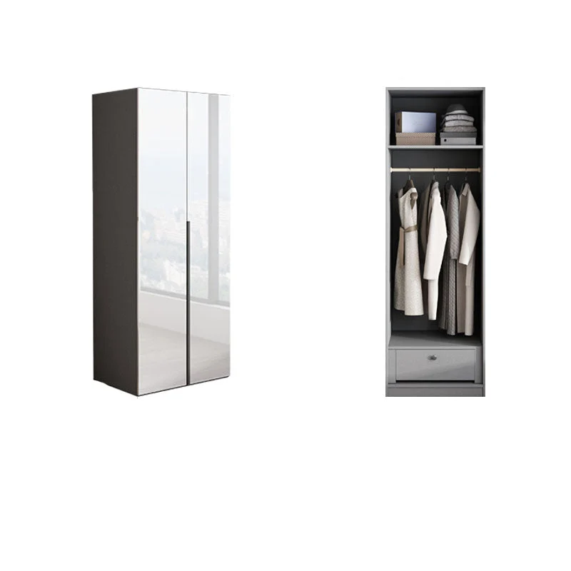 Bedroom Wooden Wardrobe Cabinet Modern Armoire with Soft Close Doors