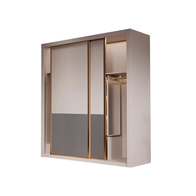 Modern Style Storage Cabinet Wooden Armoire with Doors and Drawers