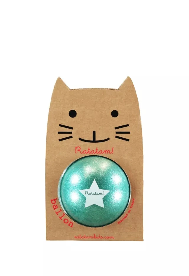 Glitzer Ball 15 cm green