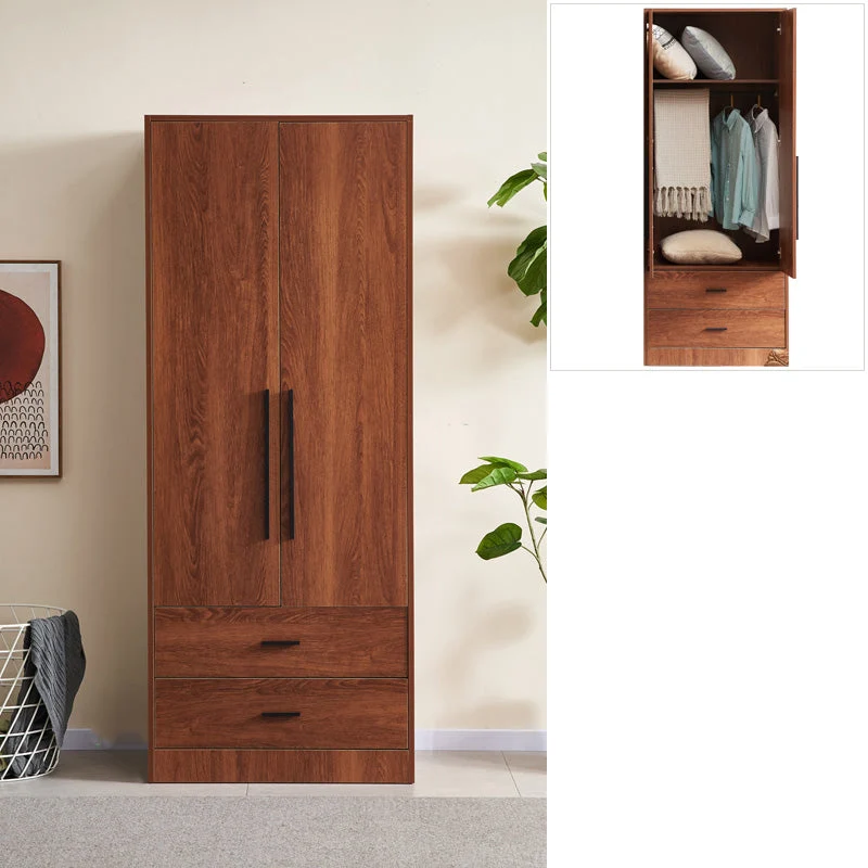 Modern Wooden Frame Armoire Freestanding Multifunctional Wardrobe
