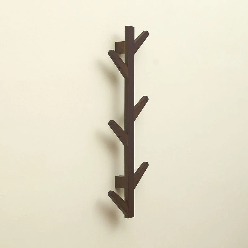 Wooden Hall Stand Mid Century Modern Wall Mounted Hall Stand with Hooks