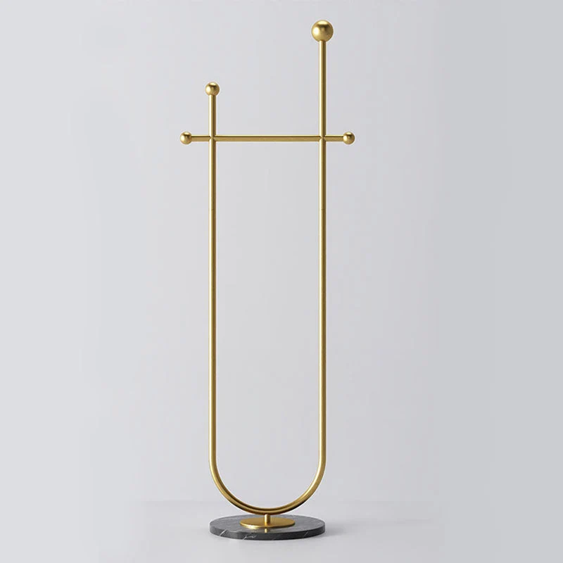 Modern Metal Hall Stand 74.02 Inch Tall Entry Hall Tree with 1 Shelf