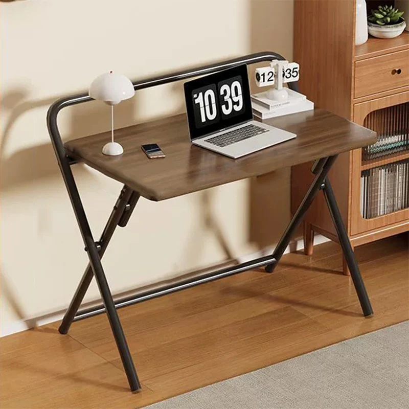 Modern Minimalist Rectangular MDF Iron Foldable Desks For Home Office