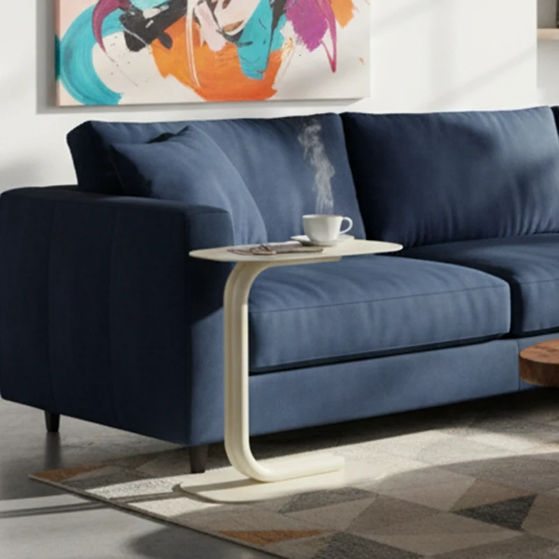 Modern Minimalist Rectangular Carbon Steel Side Table For Living Room