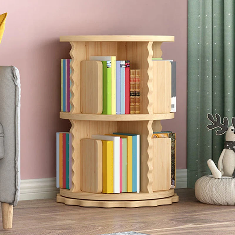 Vertical Closed Back Bookcase 19.9" Wide Pine Bookshelf Natural