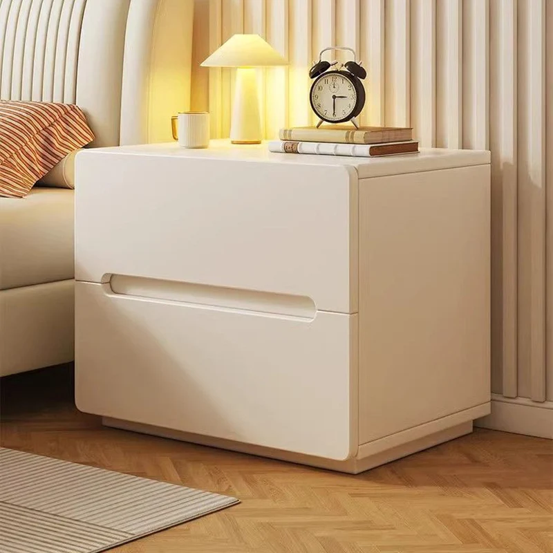 Modern Minimalist Rectangular Eco-Friendly Engineered Wood Nightstand 2/3-Drawer For Bedroom