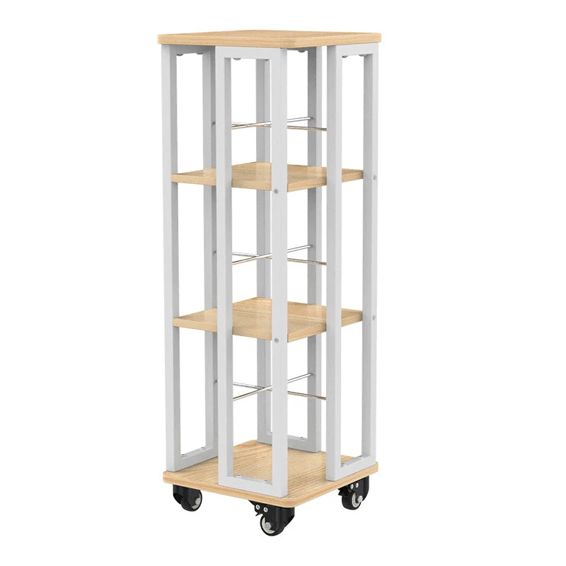 Modern Metal Bookshelf Standard Open Shelf Vertical Bookcase