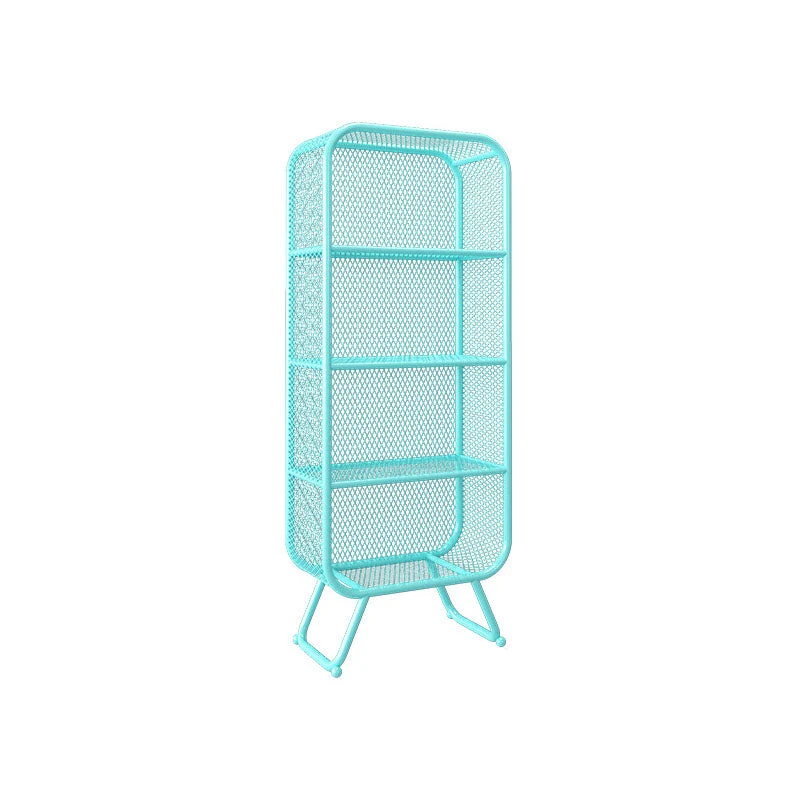 Geometry Metal Bookshelf Modern Closed Storage Bookcase , 23.5" / 31.5" W