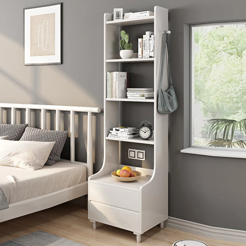 Solid Wood Accent Table Nightstand Modern Night Table for Bedroom