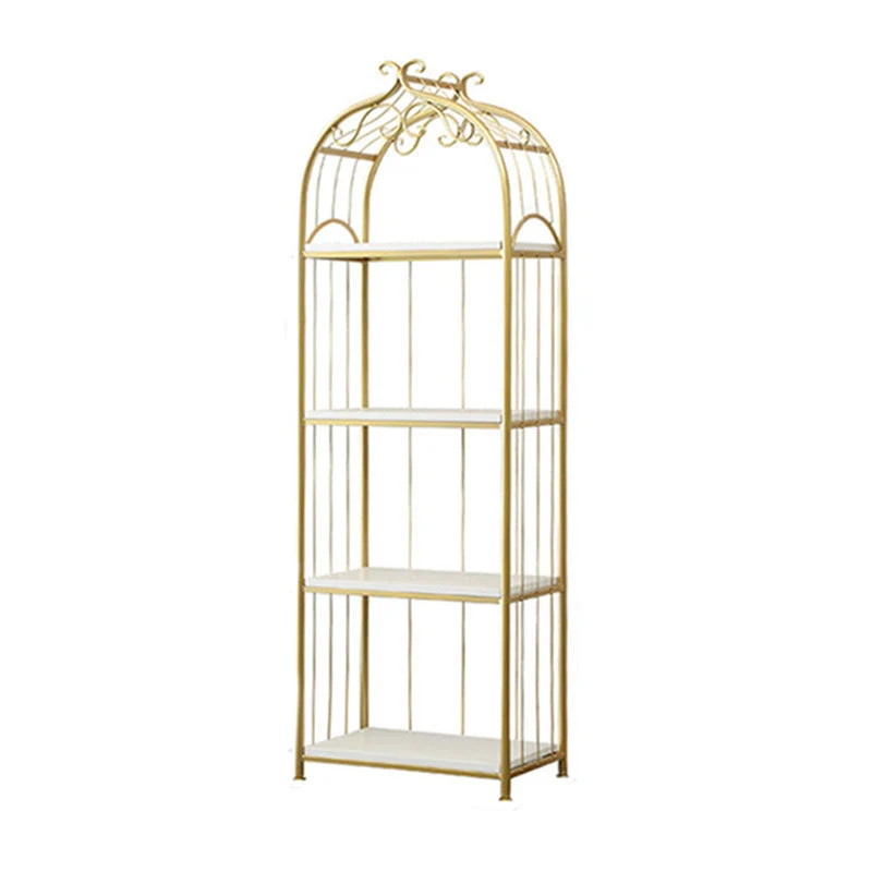 11.8" Wide Contemporary Metal Shelf Bookcase Open Book Shelf