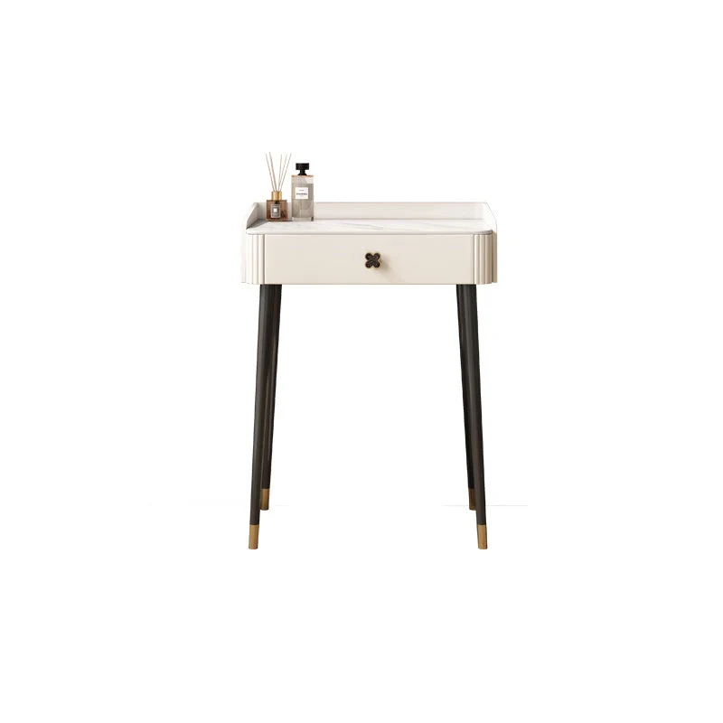 Modern Style Dressing Table Stone Top Vanity Set with Storage Drawers