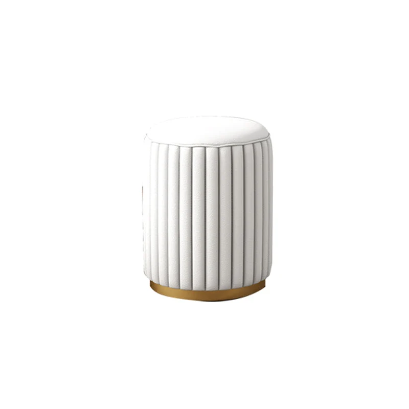 White Vanity Straight Feet Desk Stone Top Dressing Table Stool Set