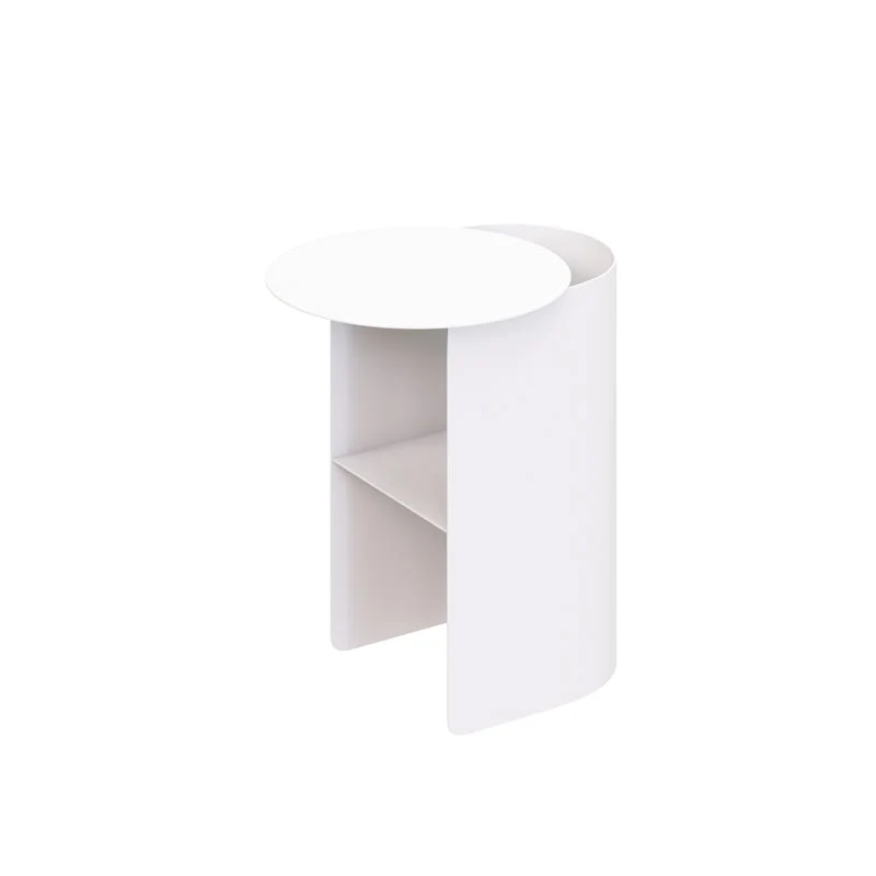 Metal Modern Bed Nightstand 20'' Tall 1-shelf Open Storage Bedside Cabinet