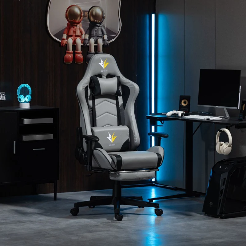 Modern Minimalist Rectangular Seat Cushion Fabric PU Leather Nylon Sponge Desk Chair Backrest Armrest For Home Office