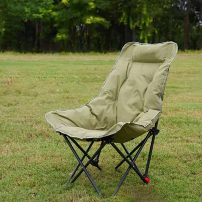 Modern Minimalist Curved Oxford Cloth Steel Cotton Outdoor Chair Backrest For Garden