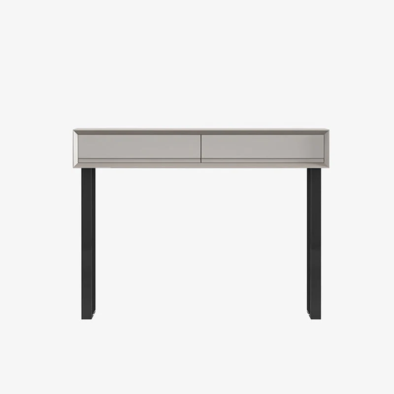 Modern Grey/Beige Vanity Tables Wood and Metal Vanity Makeup Table Set