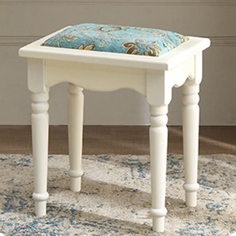 Contemporary Makeup Dressing Table With Drawers White 17.71" W x 30.70" H