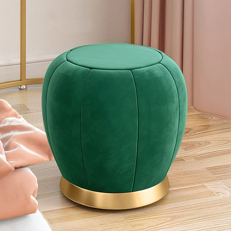 Wood and Metal Vanity Table with 1 Drawer in White/Green Makeup Desk