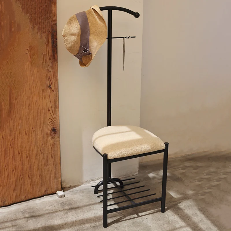 Modern Minimalist Iron Fabric Sponge Cushion Chair Backrest For Living Room