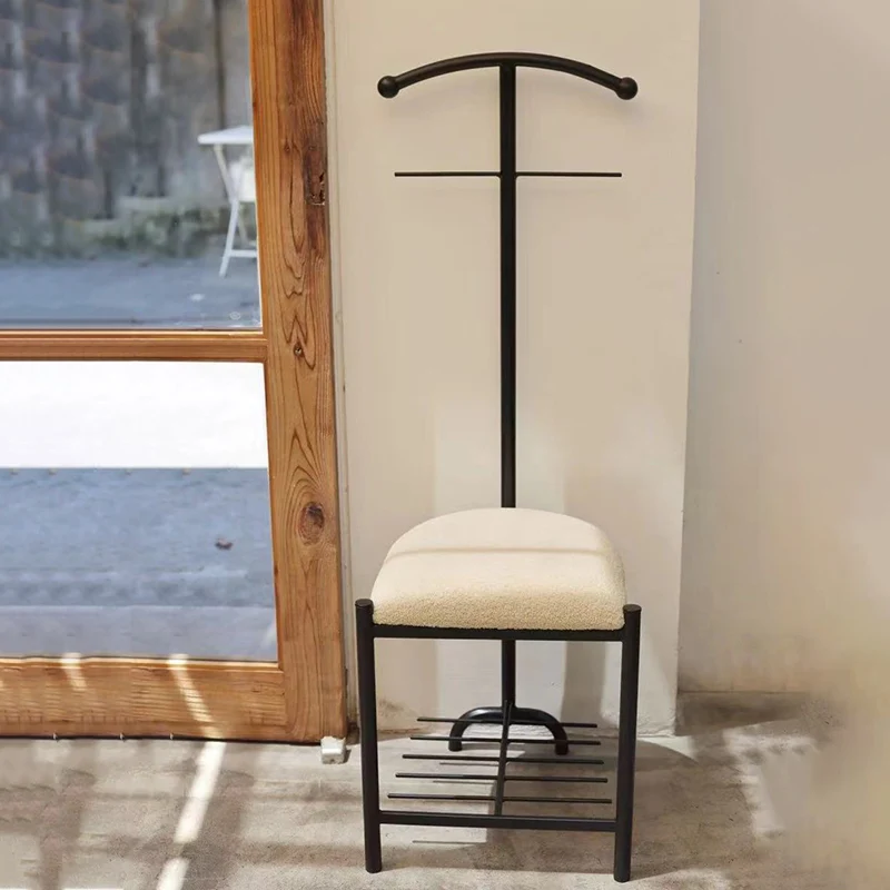 Modern Minimalist Iron Fabric Sponge Cushion Chair Backrest For Living Room