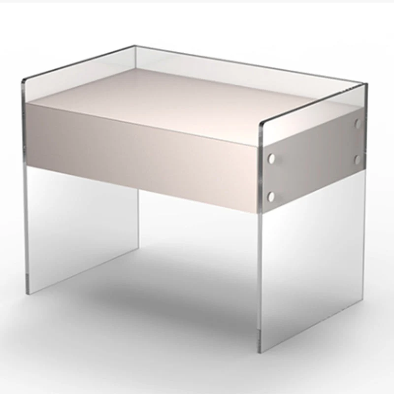Nightstand 20" Tall 16' Wide Bed Nightstand in White With Legs