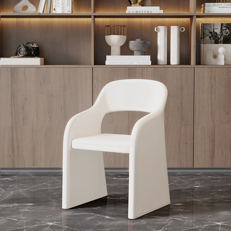 Contemporary Scandinavian Square High-Quality Faux Leather Pine Plywood Backrest Lounge Chair For Living Room