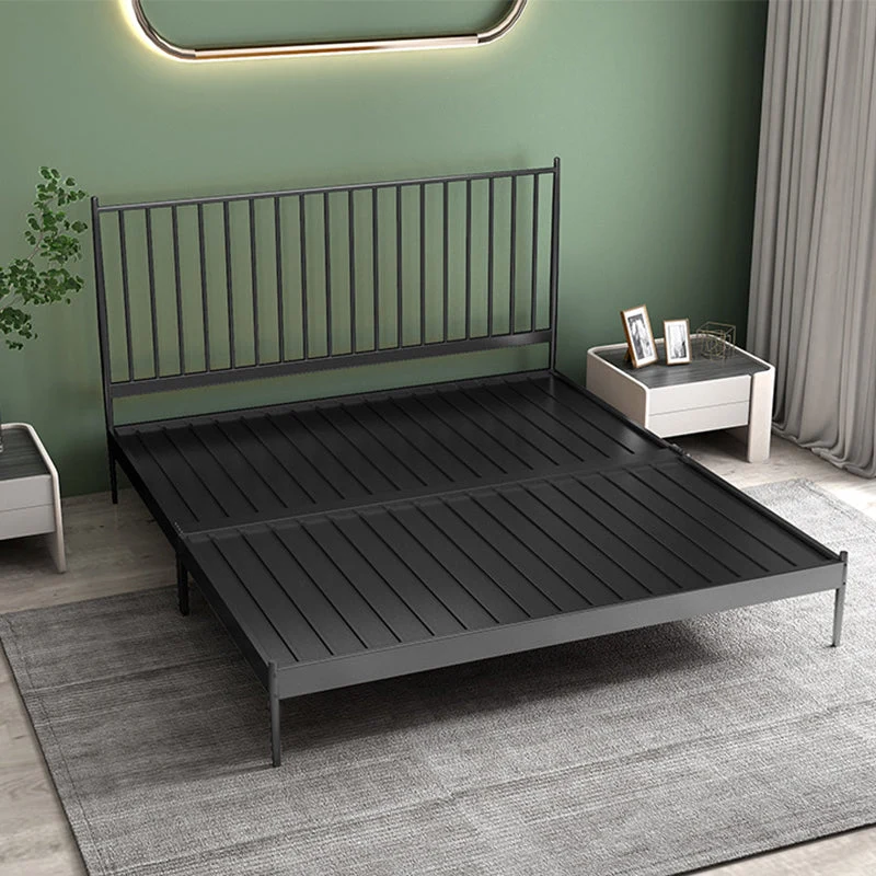 Modern Style Metal Material Includes Headboard Gold/white/black Bed