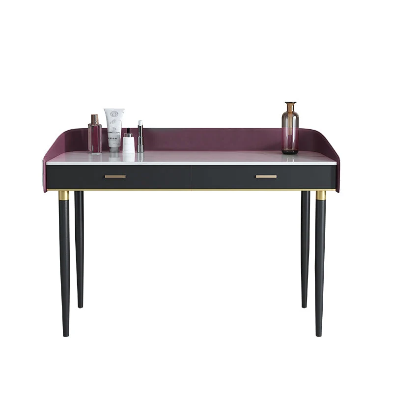 33.8" Height 2 Drawers Makeup Vanity Table Desk Vanity for Bedroom