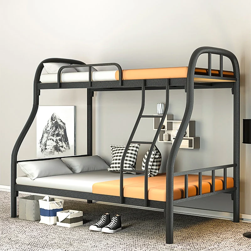 Modern Style Bunk Bed 66.93" Tall Bunk Bed in Black/White Finish