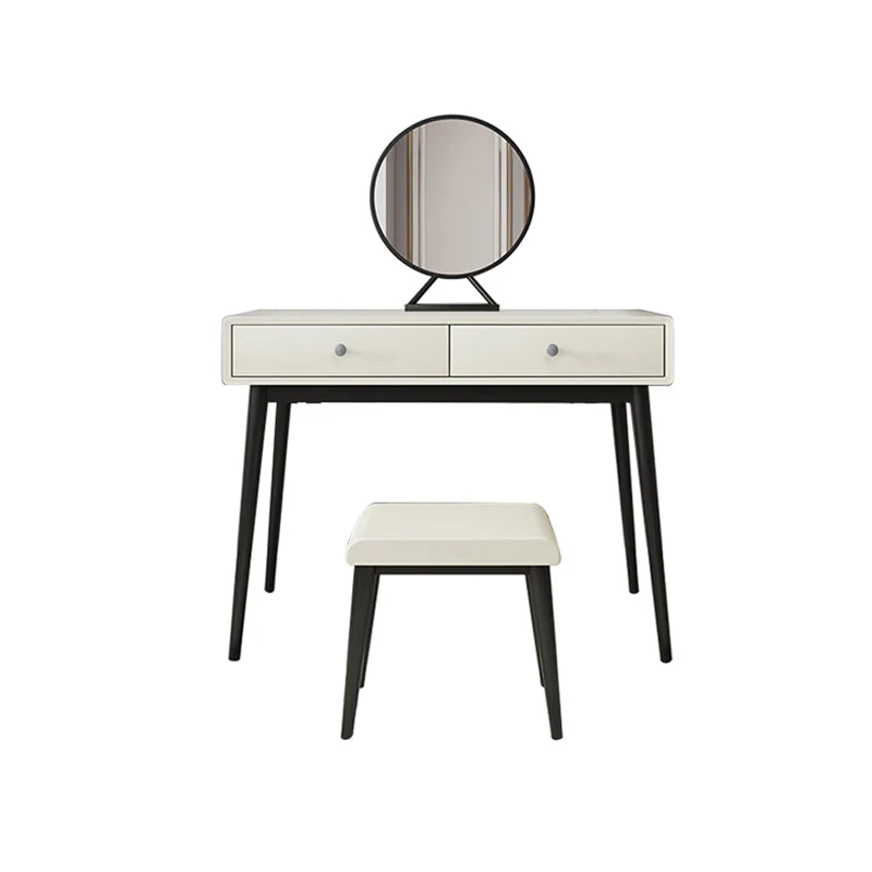 29.5" Height White Wooden Top Make-up Vanity with Drawer for Bedroom