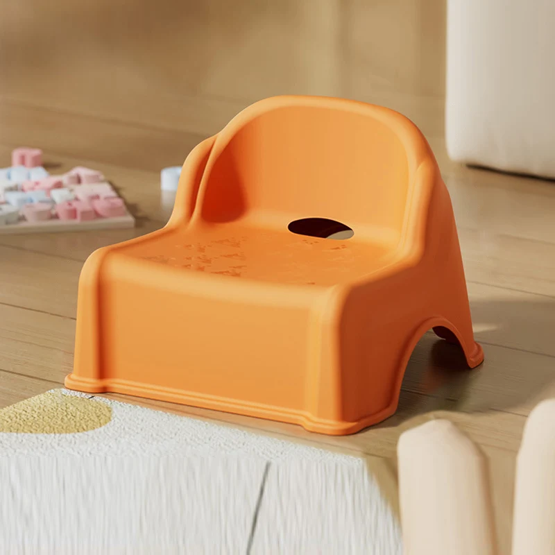 Modern Minimalist Kids Square PP Stackable Low Stool Backrest Armless For Living Room