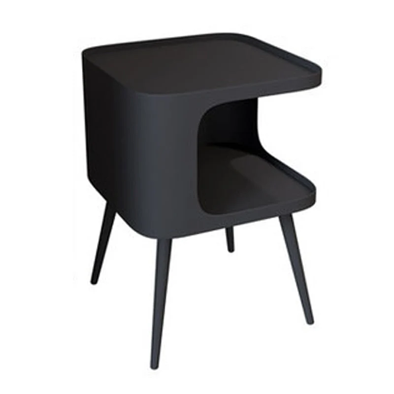Modern 20 Inch H Bed Nightstand Open Storage Stone Top Legs Included Night Table
