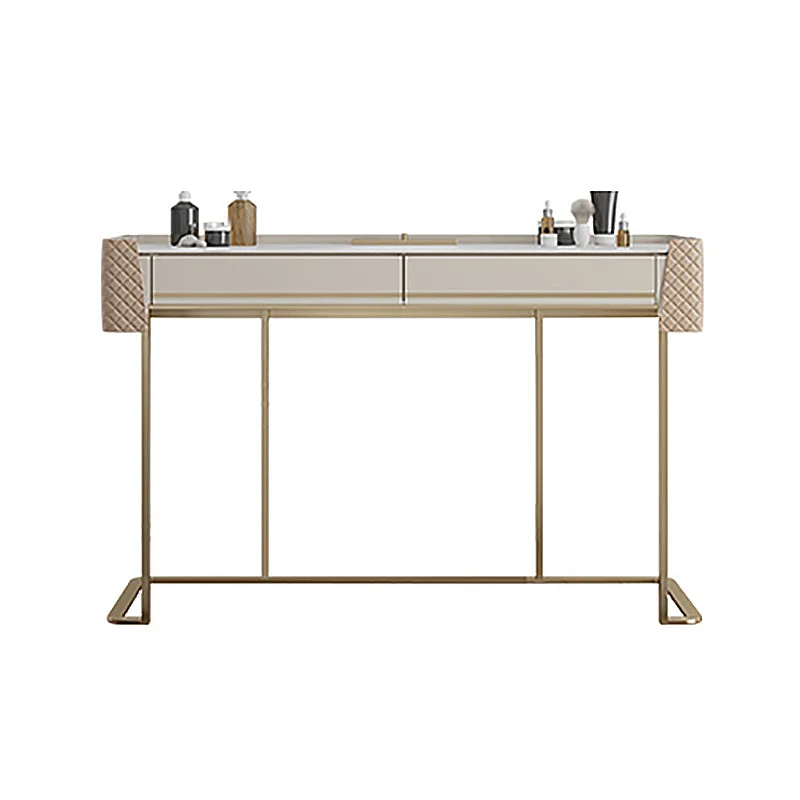 Bedroom Make-up Vanity in Matte Finish Stone Top Dressing Table