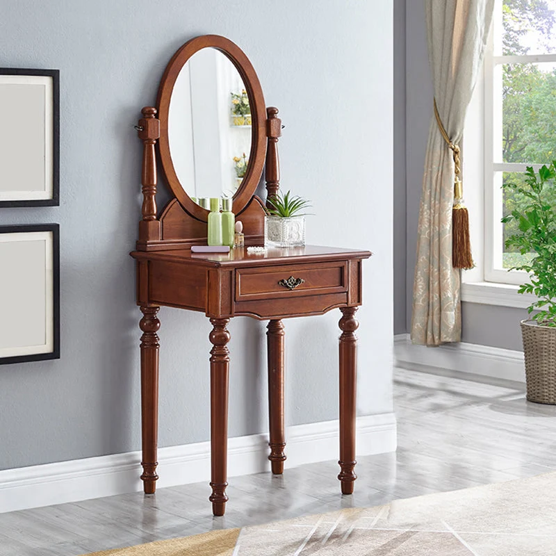 Traditional Vanity Dressing Table Set Solid Wood Make-up Vanity