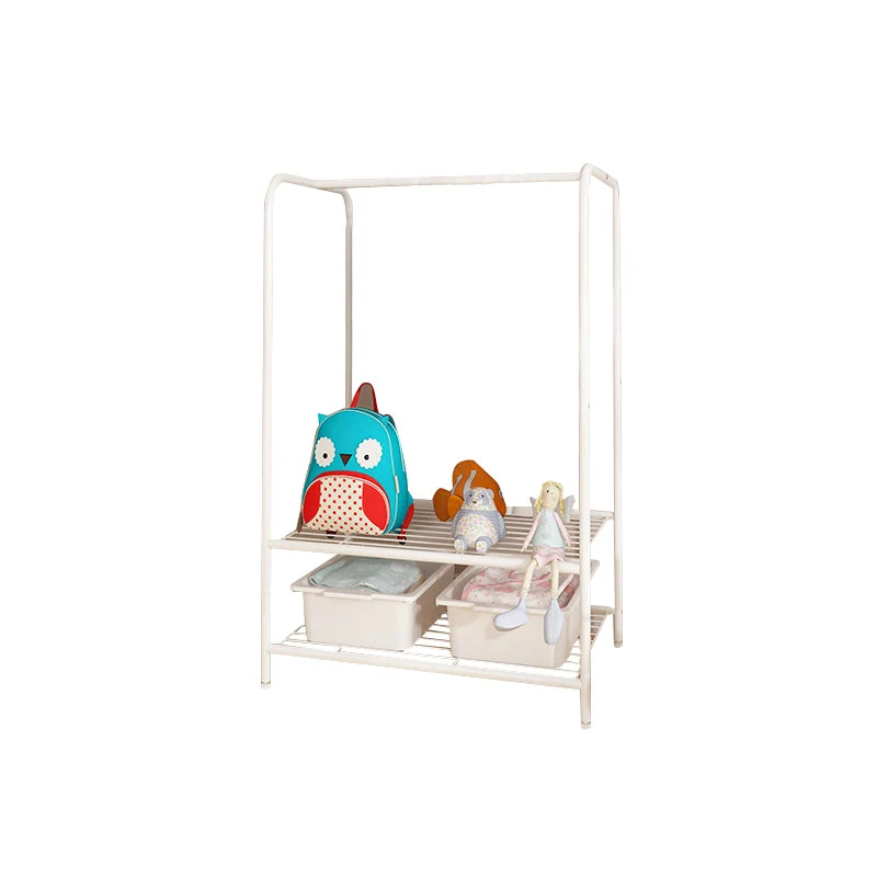 Contemporary Metal Wardrobe Cloth Rod Included Wardrobe Closet for Bedroom