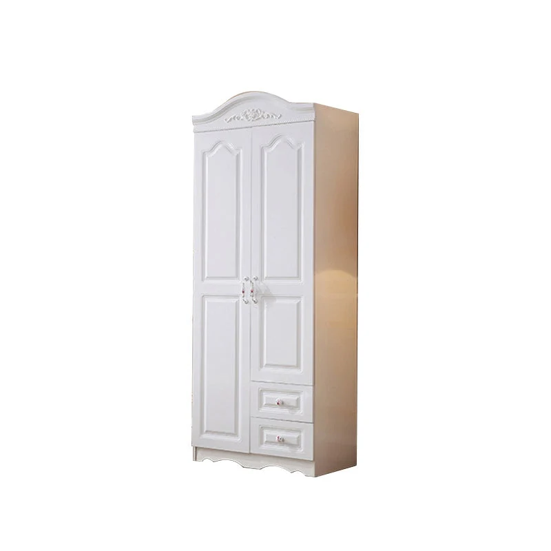 Bedroom Hinged Door Storage Cabinet Manufactured Wood Victorian Cabinet with Drawers