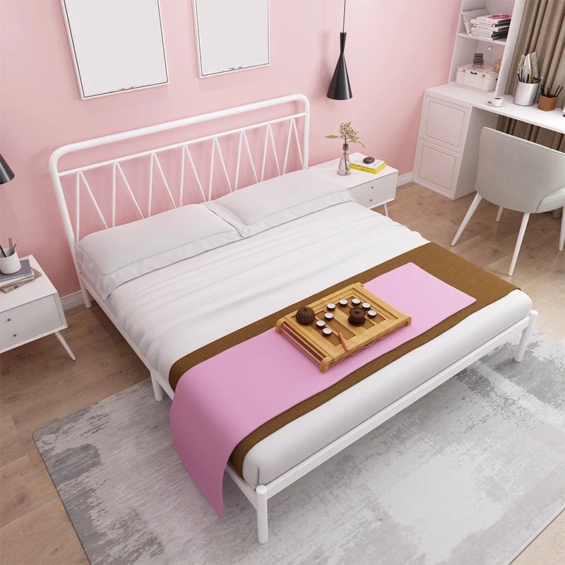 Open-Frame Metal Bed 43.30 Inch High Wire-Grid Rectangular Bed Frame