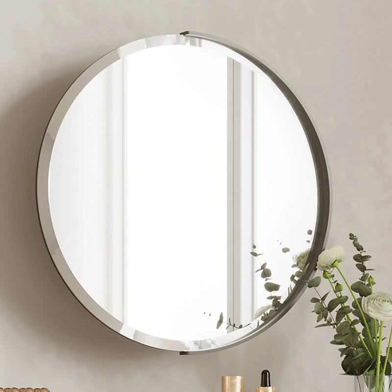 Stone Top Mirrored Make-up Vanity Metal Dressing Table Set with Stool