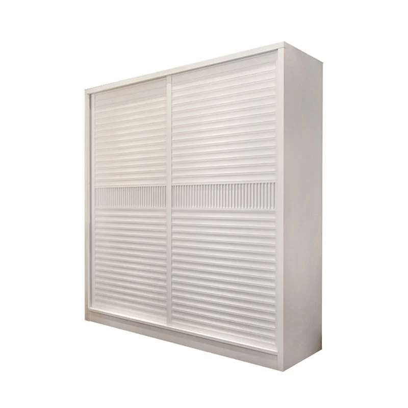 Contemporary White Wooden Wardrobe Freestanding Self Close Doors Wardrobe Armoire