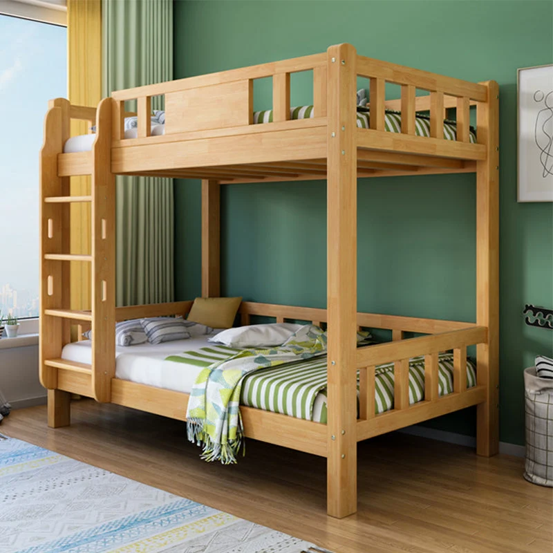 Mid-Century Modern Headboard Bunk Bed Footboard Bed With Custom Legs