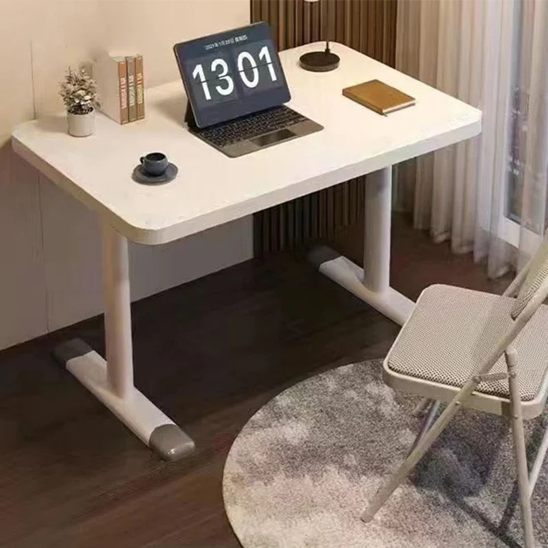 Modern Minimalist Rectangular Carbon Steel MDF Desks For Home Office