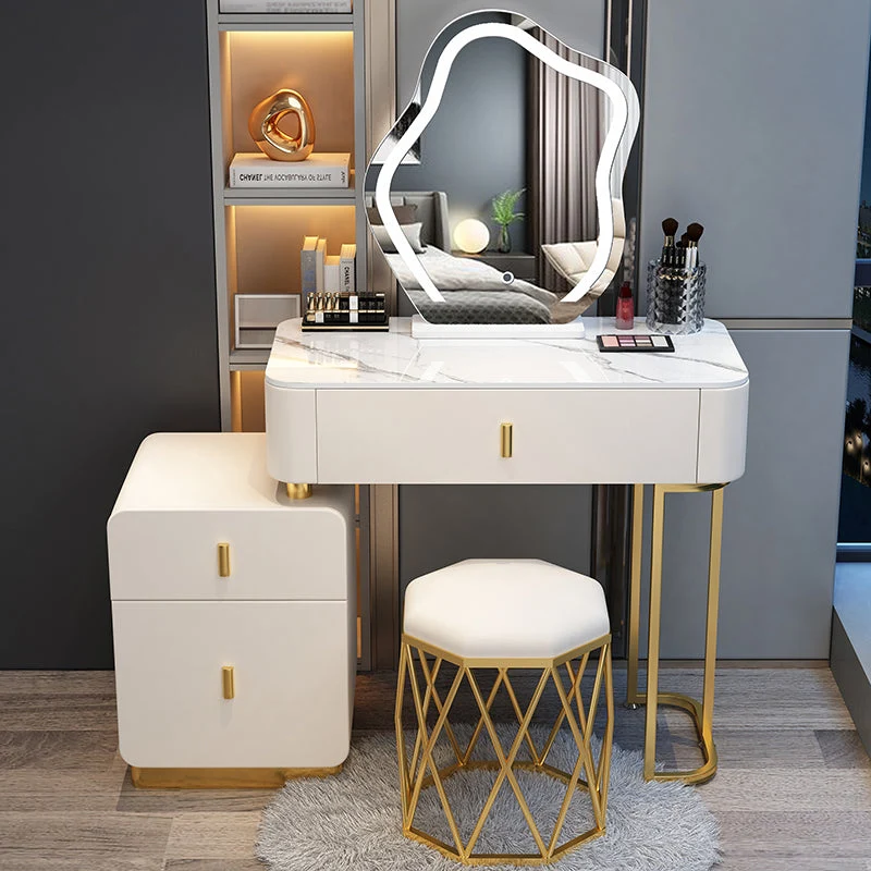 Contemporary Bedroom Vanity Dressing Table Wood Makeup Vanity Desk