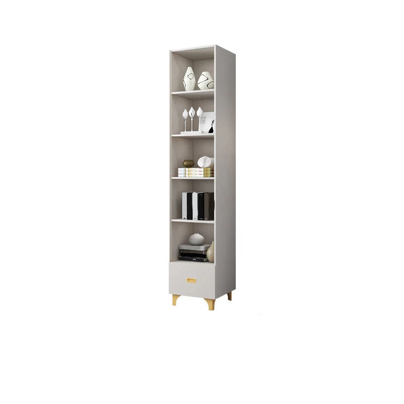 Glam Standard Book Shelf Engineered Wood Bookcase with Doors