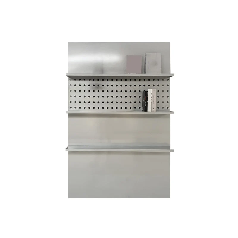 3 Shelf Metal Bookshelf Contemporary Shelves Included Bookcase in White and Silver